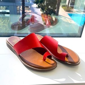 Franco Sarto Red Orange sandals size 9